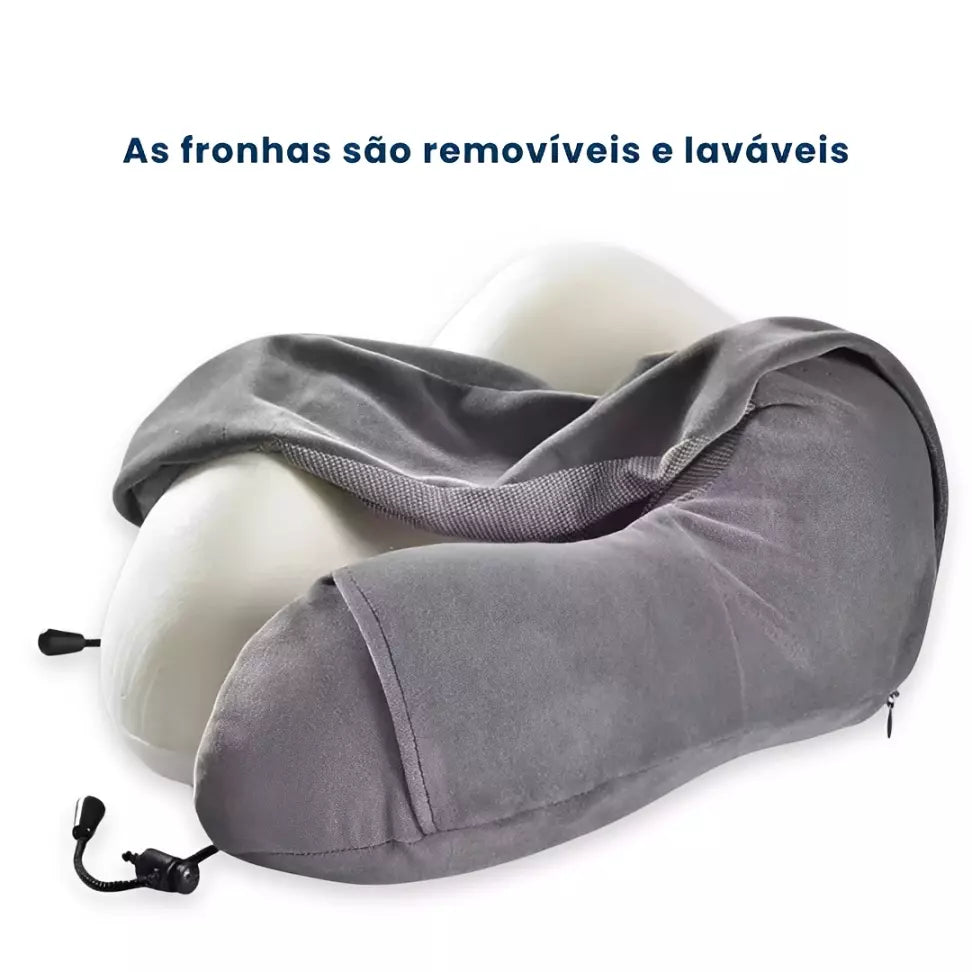 Travesseiro U Anatômico para Pescoço – Viagem Confortável