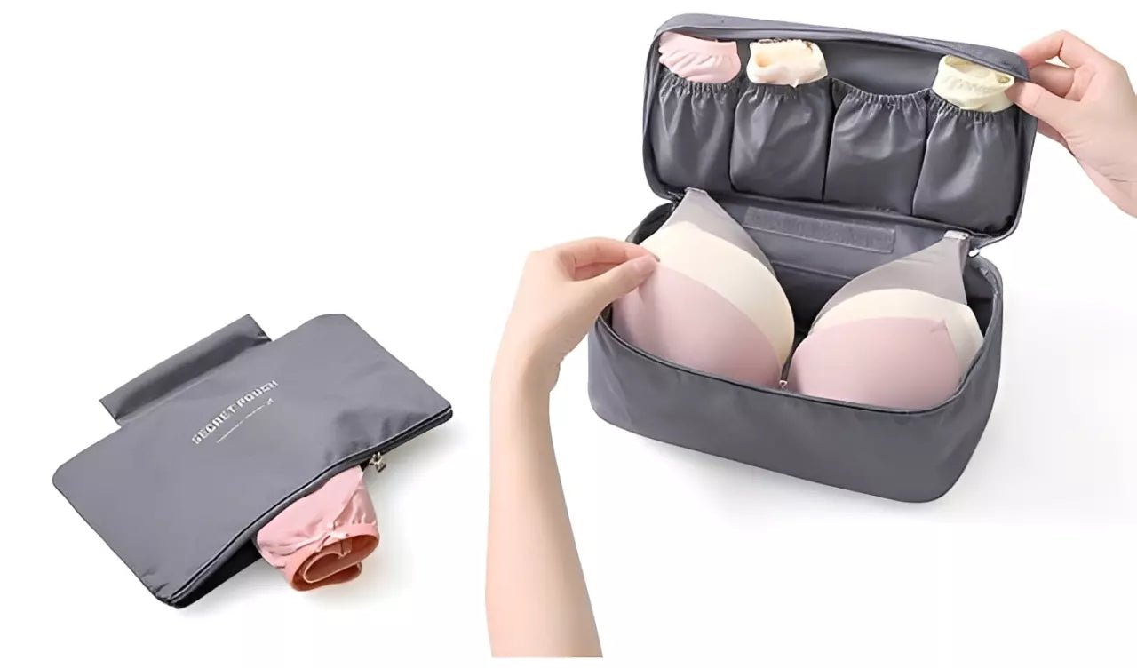 Bolsa Organizadora de Lingerie de Viagem Impermeável - TOP Viagem
