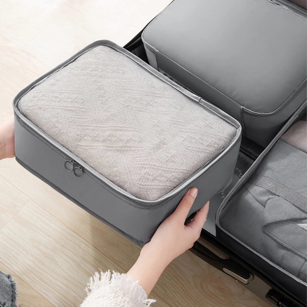 Kit Organizador de Viagem 7 Peças Grande Capacidade