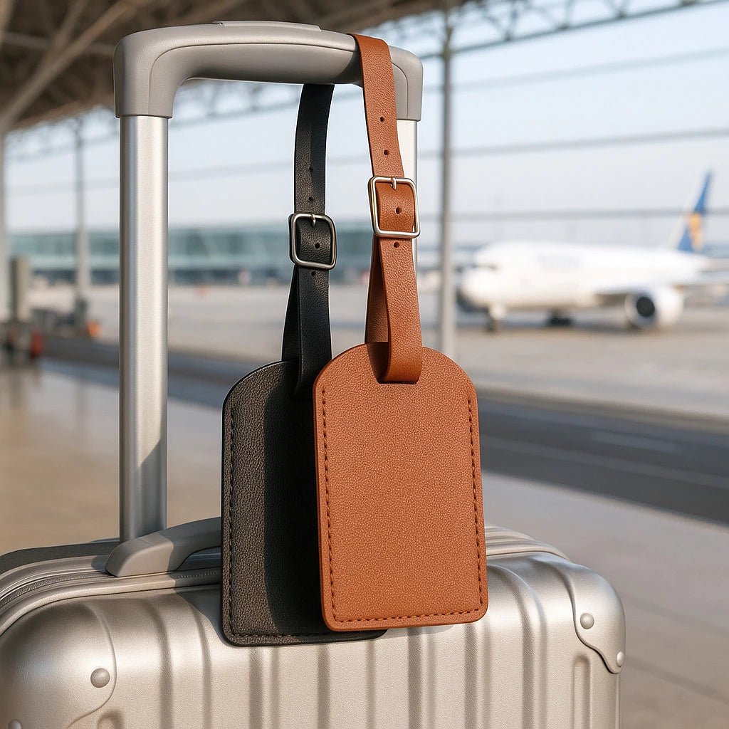Etiqueta de Bagagem de Couro - Identifique sua mala com estilo - TOP Viagem