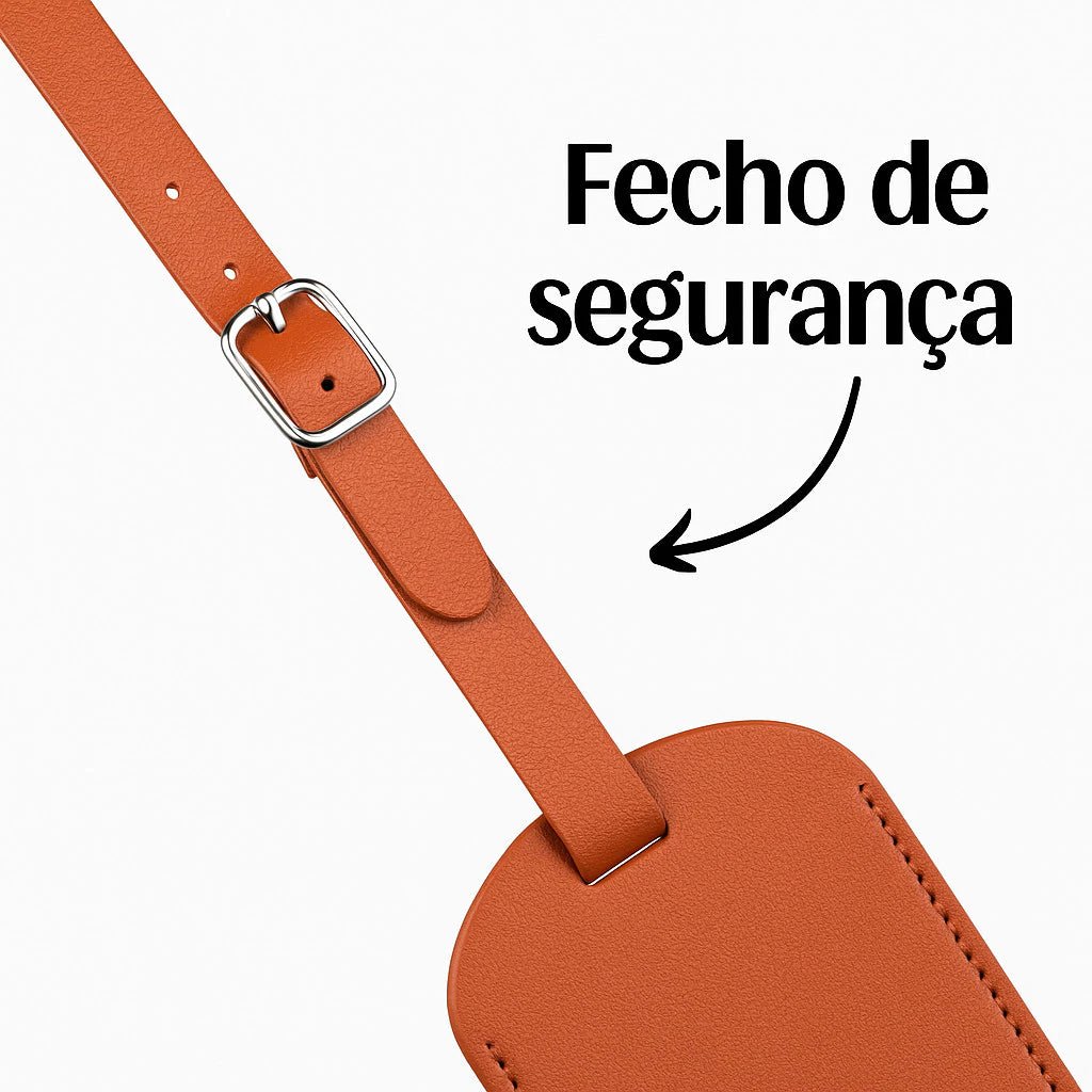 Etiqueta de Bagagem de Couro - Identifique sua mala com estilo - TOP Viagem