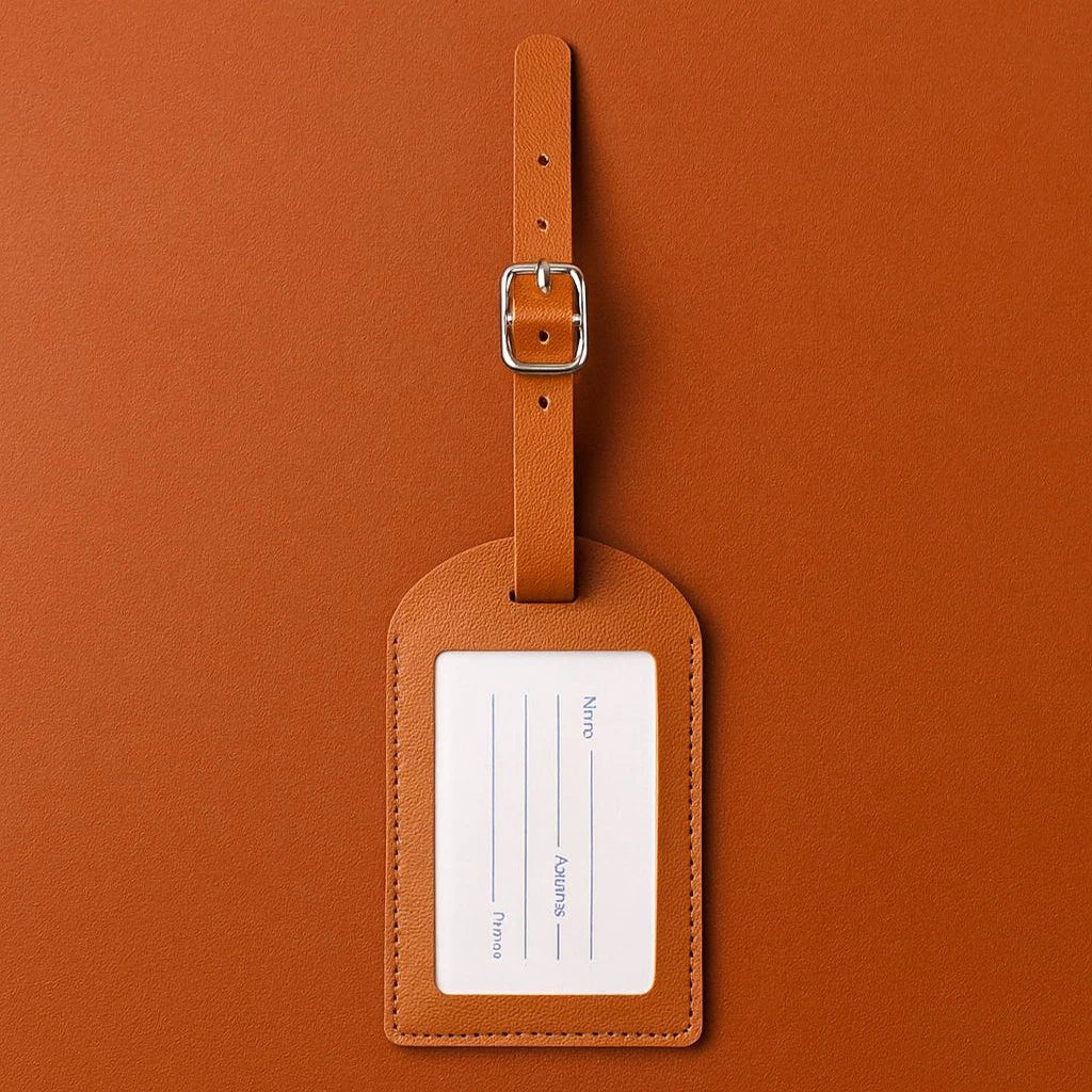 Etiqueta de Bagagem de Couro - Identifique sua mala com estilo - TOP Viagem