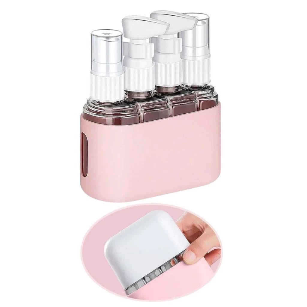 Kit 4 Frascos 50ml Para Cosméticos Skincare - TOP Viagem