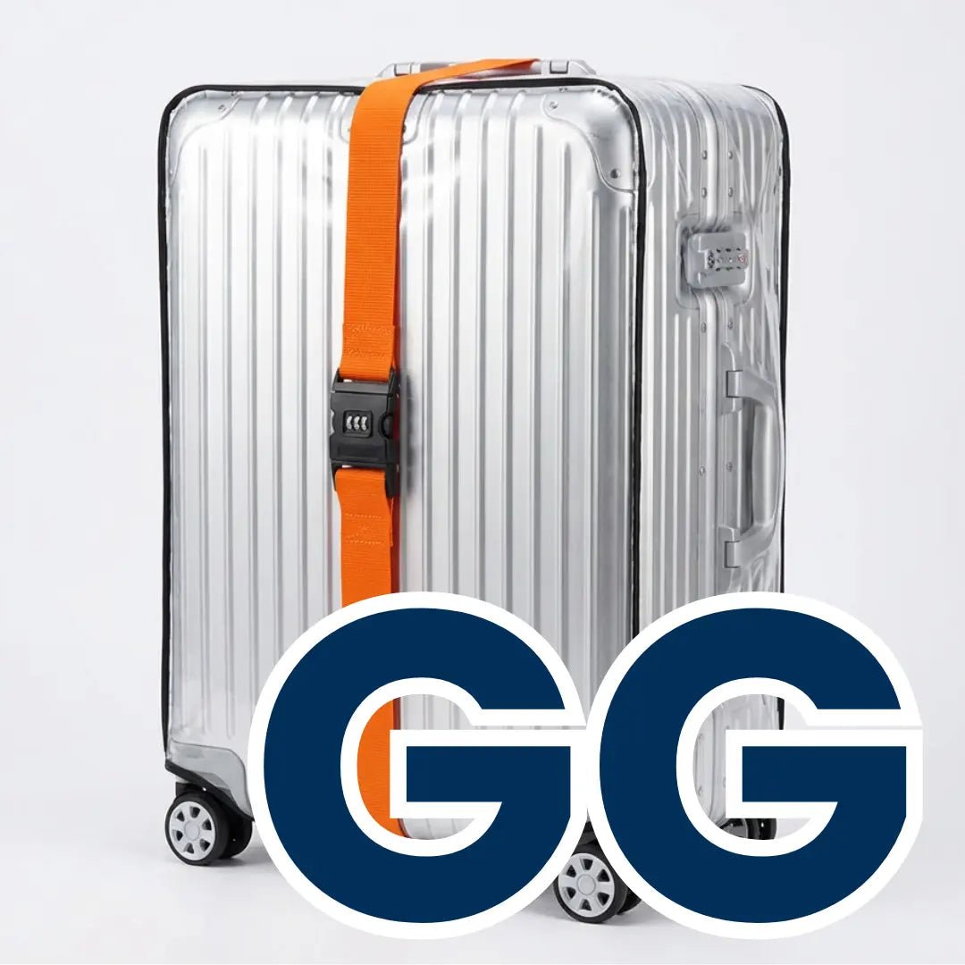 Kit Mala Blindada — Capa PVC + Cinta com Segredo Numérico - TOP Viagem