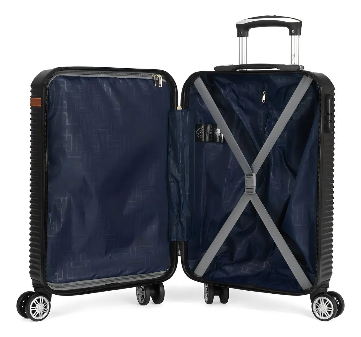 Mala De Bordo 18kg Com Zíper Expansível e Rodinhas 360 Removíveis - TOP Viagem