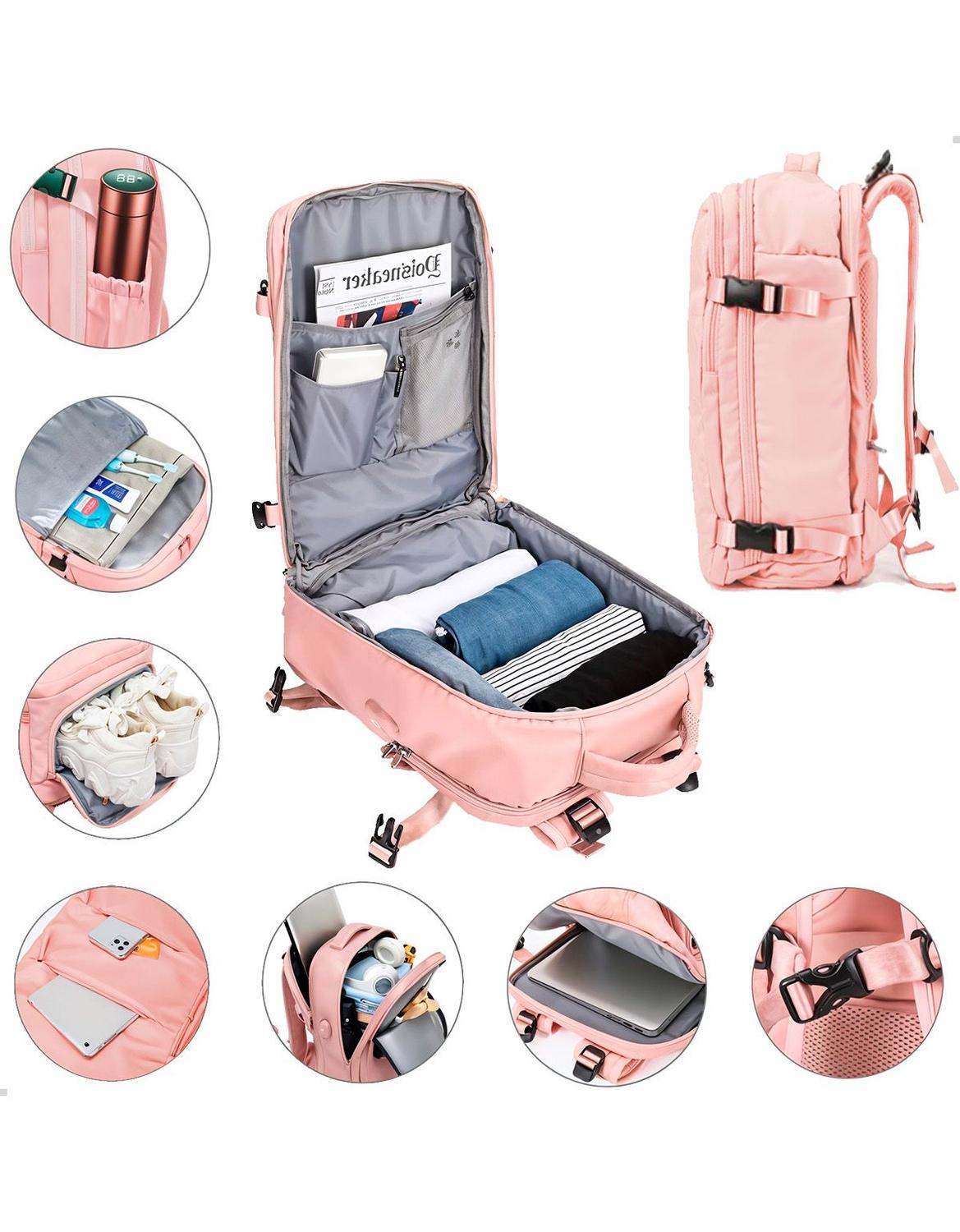 Mochila Bagagem de Mão Expansiva Resistente para Viagem - TOP Viagem