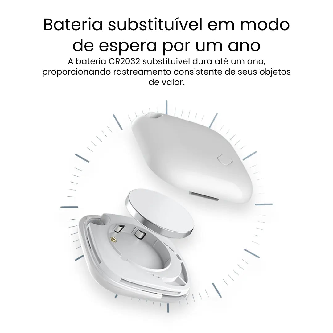 Rastreador para Mala Smart Tag Compatível com iPhone – Localização em Tempo Real Global - TOP Viagem