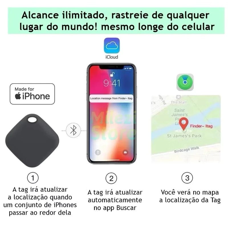 Rastreador para Mala Smart Tag para IPHONE - TOP Viagem