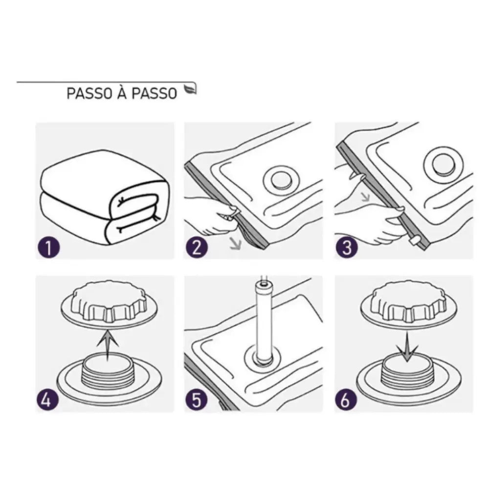 Vacuum Pro – Kit Compactador com Bomba Elétrica - TOP Viagem