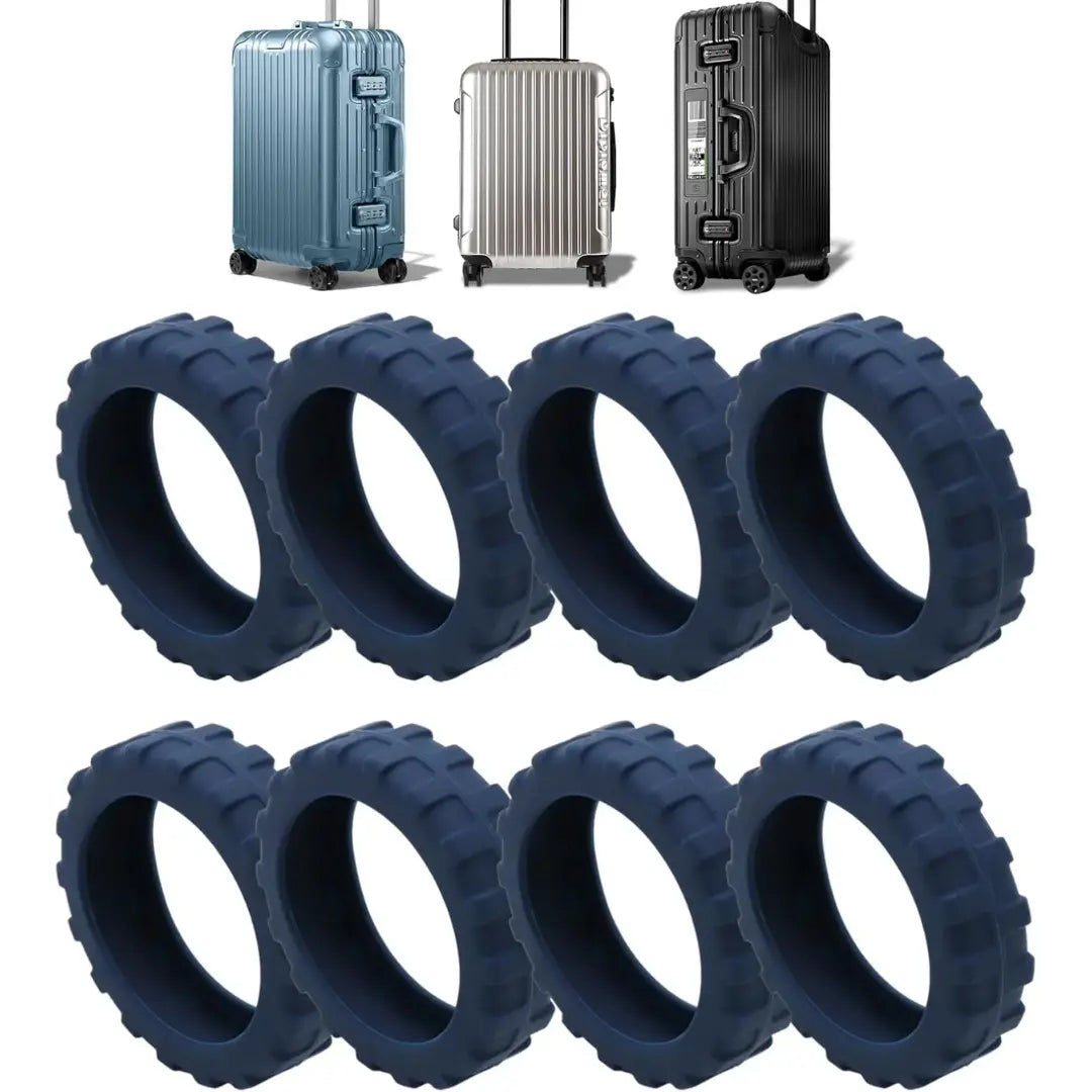 Kit 8 Capas de Silicone para Rodas de Mala – Silêncio & Proteção