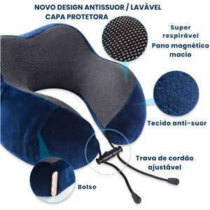 Travesseiro U Anatômico para Pescoço – Viagem Confortável
