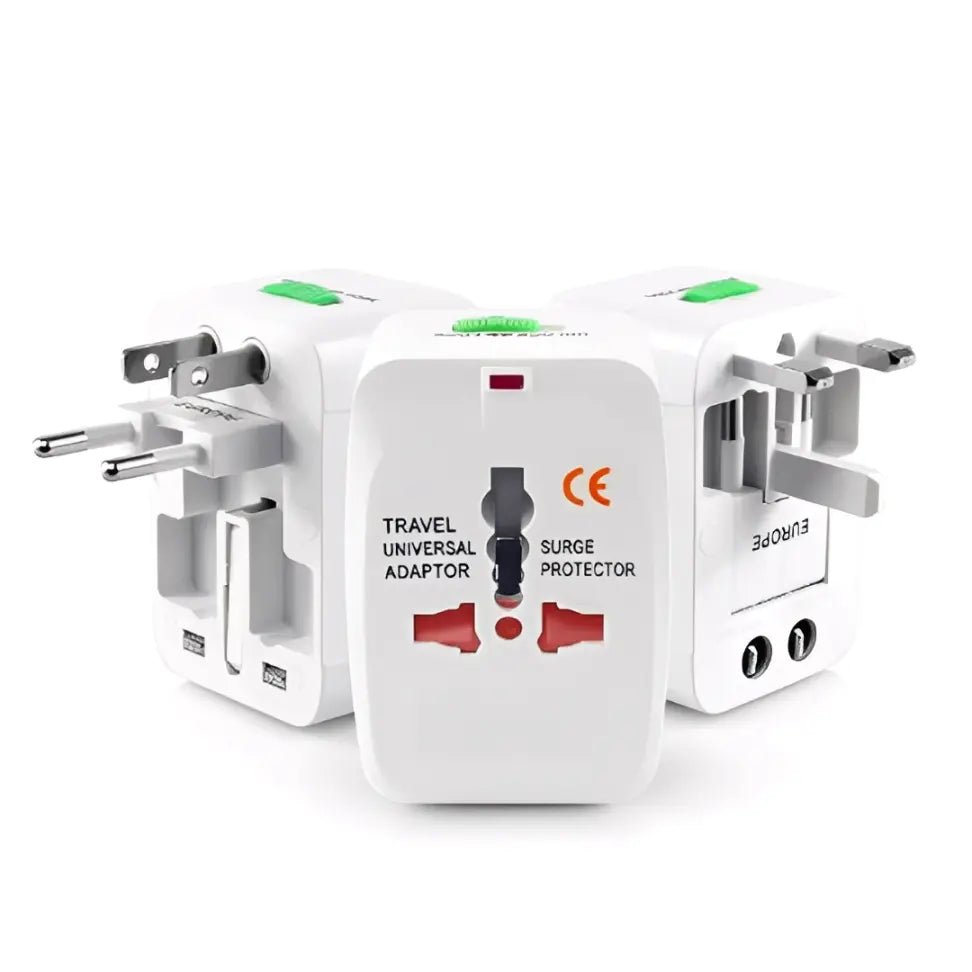 Adaptador de Tomada Universal com Proteção Contra Surtos Elétricos - TOP Viagem