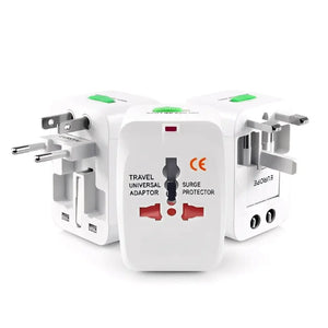 Adaptador de Tomada Universal com Proteção Contra Surtos Elétricos - TOP Viagem