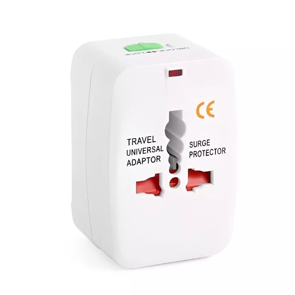Adaptador de Tomada Universal com Proteção Contra Surtos Elétricos - TOP Viagem