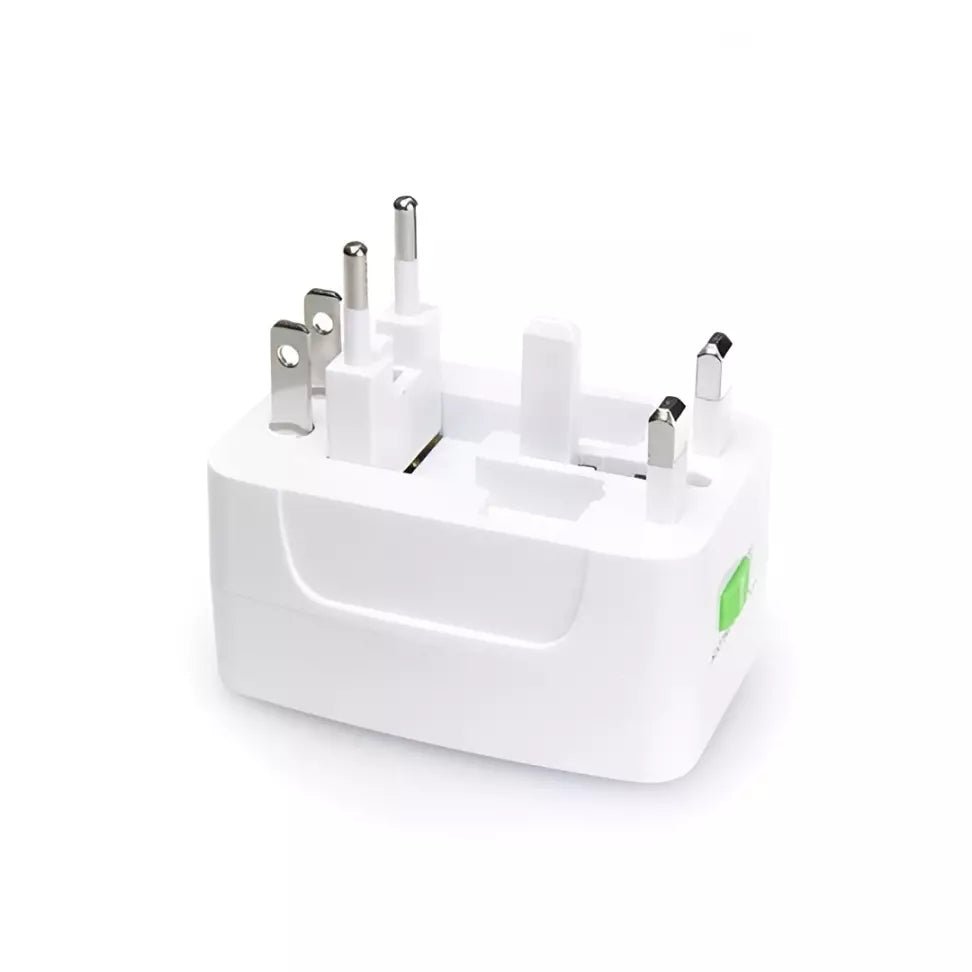 Adaptador de Tomada Universal com Proteção Contra Surtos Elétricos - TOP Viagem