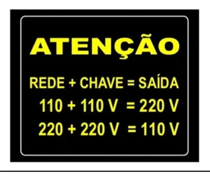 Autotransformador SYLC 100VA Bivolt Portátil e Seguro - TOP Viagem