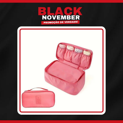 BLACK NOVEMBER Bolsa Organizadora de Lingerie de Viagem Impermeável - TOP Viagem