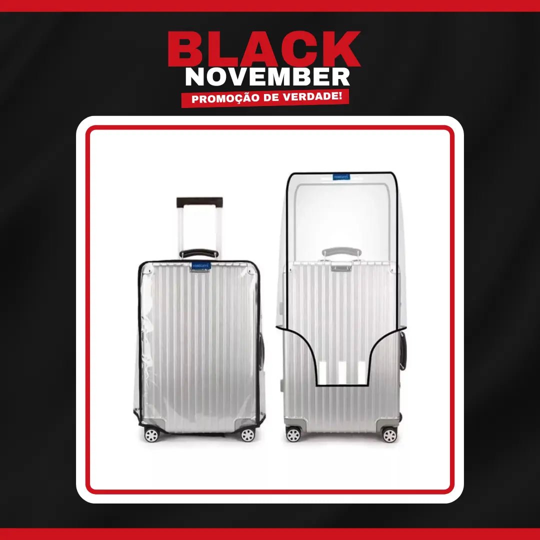 BLACK NOVEMBER Capa Transparente para Mala - TOP Viagem