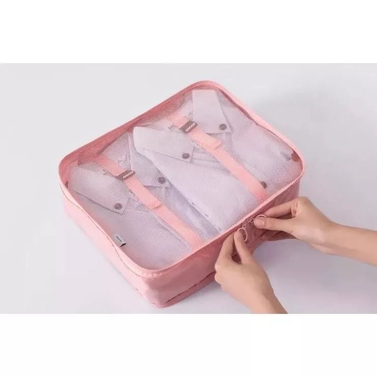 BLACK NOVEMBER Kit Organizador de Viagem 7 Peças Grande Capacidade - TOP Viagem