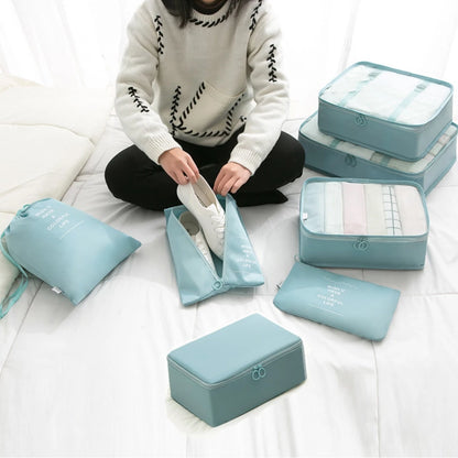 Kit Organizador de Viagem 7 Peças Grande Capacidade