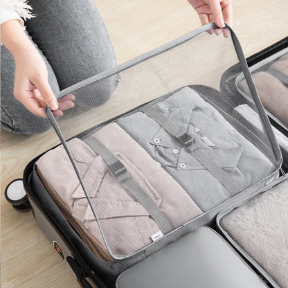 Kit Organizador de Viagem 7 Peças Grande Capacidade