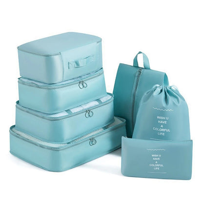 Kit Organizador de Viagem 7 Peças Grande Capacidade