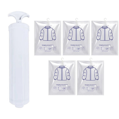 Cabide a Vácuo 120x70 ou 90x70 - Organize Mais e Proteja Suas Roupas - TOP Viagem