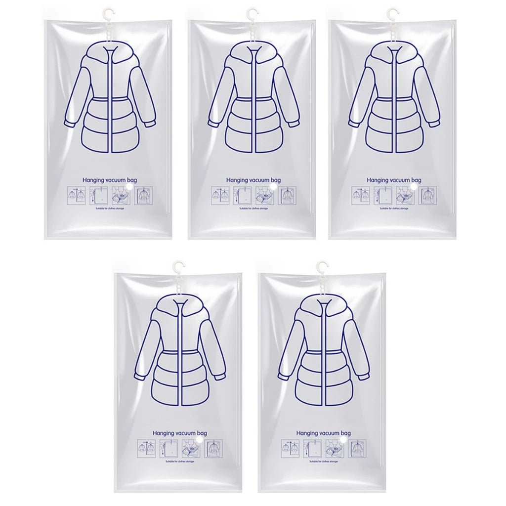 Cabide a Vácuo 120x70 ou 90x70 - Organize Mais e Proteja Suas Roupas - TOP Viagem