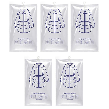 Cabide a Vácuo 120x70 ou 90x70 - Organize Mais e Proteja Suas Roupas - TOP Viagem