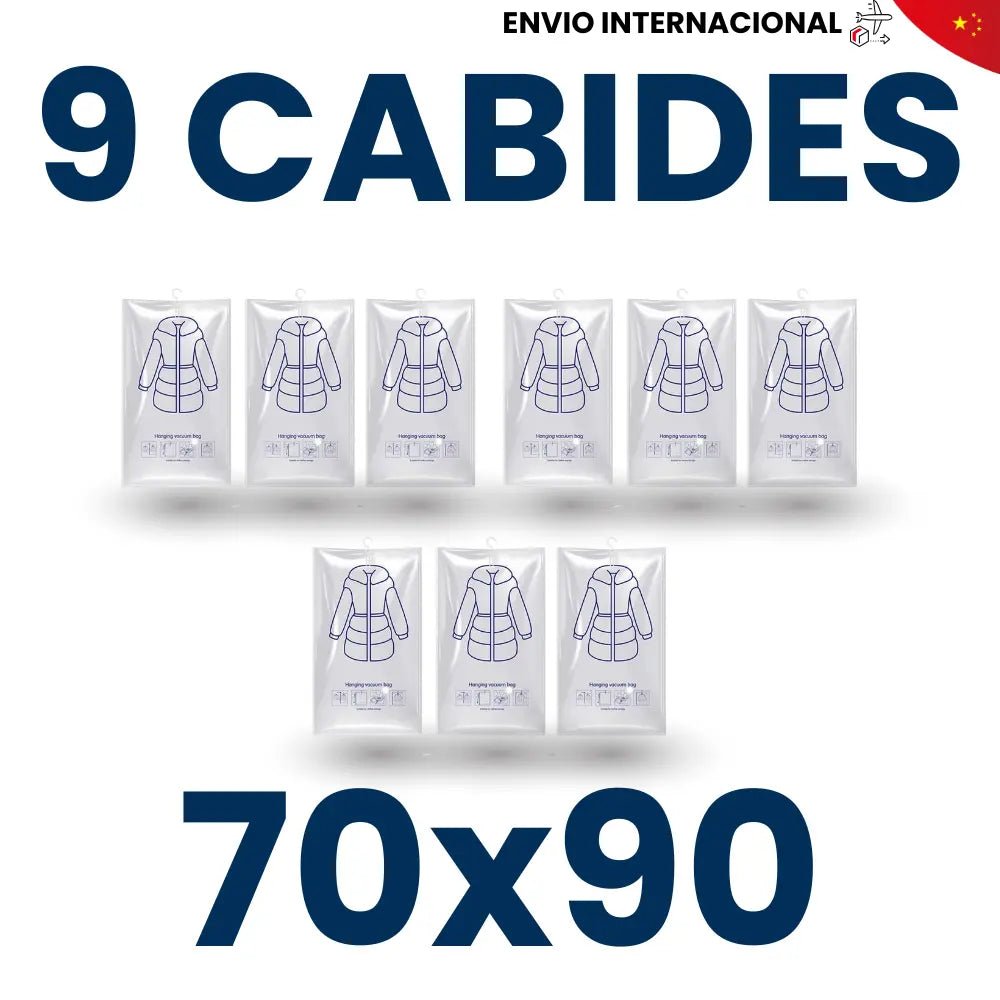Cabides a Vácuo G (70x90) 3, 6 ou 9 - TOP Viagem