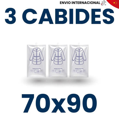 Cabides a Vácuo G (70x90) 3, 6 ou 9 - TOP Viagem