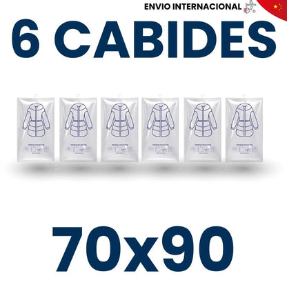 Cabides a Vácuo G (70x90) 3, 6 ou 9 - TOP Viagem