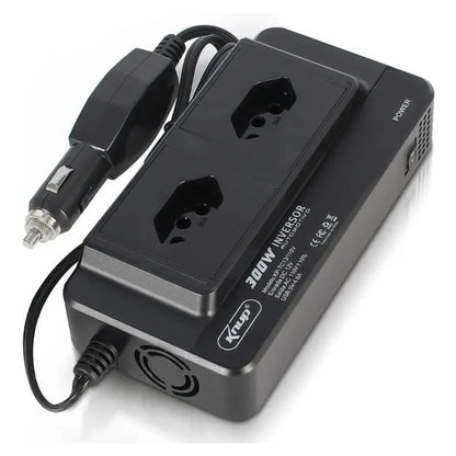 Inversor Veicular Knup 300W com USB e Tomadas 110V/220V - TOP Viagem