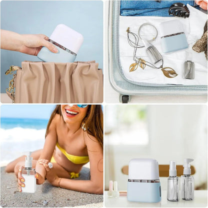 Kit 4 Frascos 50ml Para Cosméticos Skincare - TOP Viagem