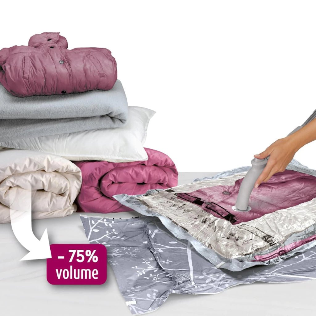 Kit 5 Sacos a Vácuo 50x60cm Para Roupas e Viagem - TOP Viagem