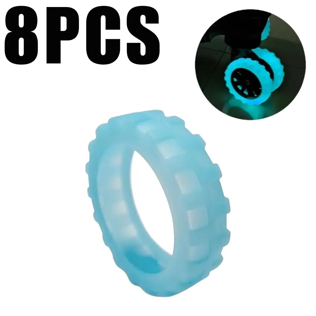 Kit 8 Capas de Silicone para Rodas de Mala – Silêncio & Proteção (VIP) - TOP Viagem
