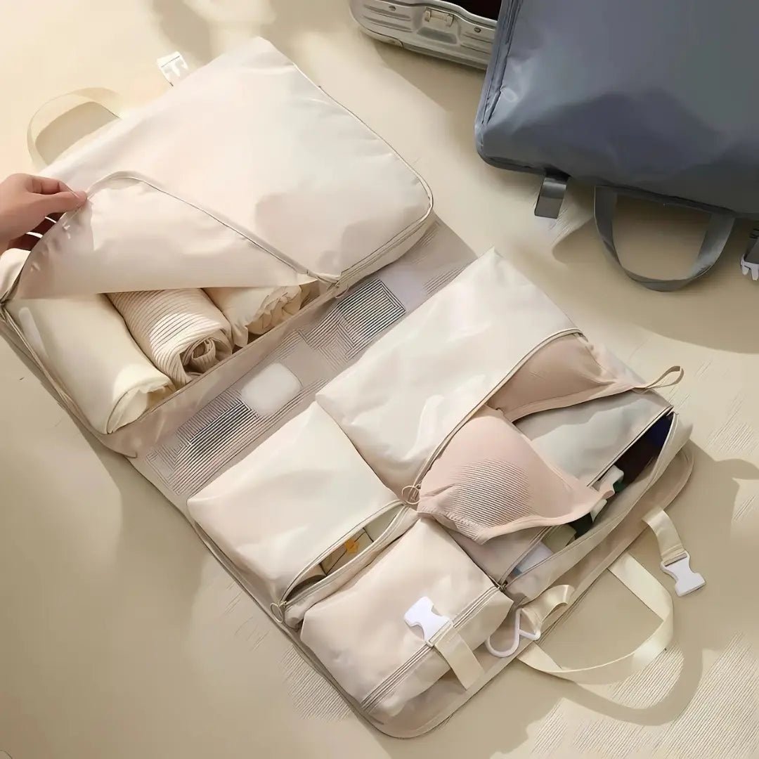 Kit Bolsa Organizadora 7 em 1 para Viagem | Praticidade e Estilo - TOP Viagem