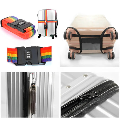 Kit Cinta de Proteção Para Mala + Capa de PVC - TOP Viagem