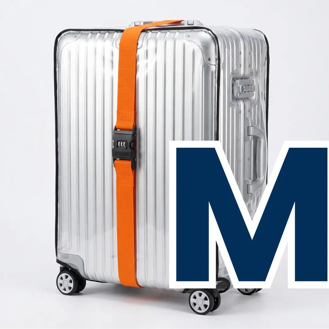 Kit Mala Blindada — Capa PVC + Cinta com Segredo Numérico - TOP Viagem