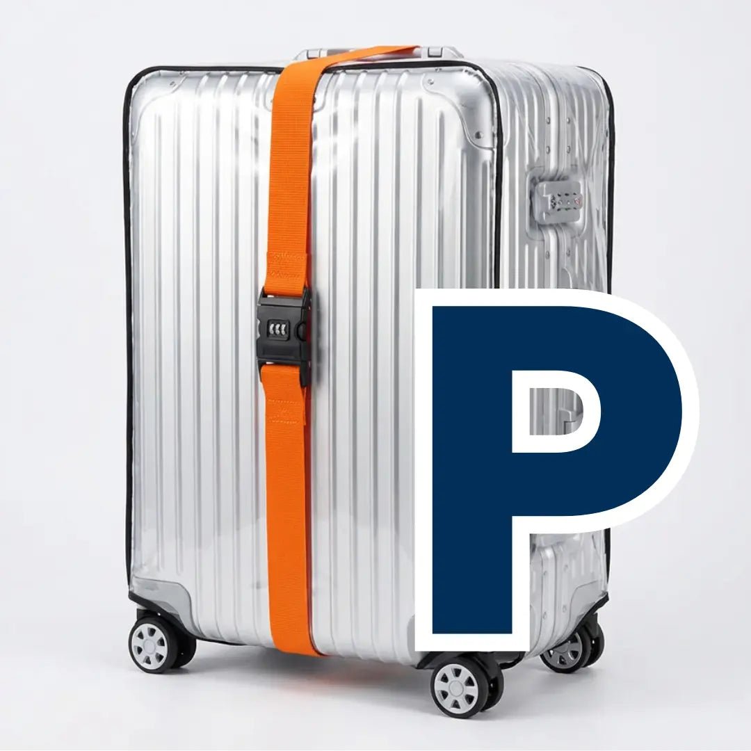 Kit Mala Blindada — Capa PVC + Cinta com Segredo Numérico - TOP Viagem