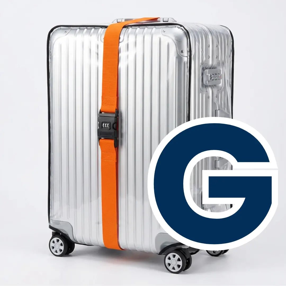 Kit Mala Blindada — Capa PVC + Cinta com Segredo Numérico - TOP Viagem