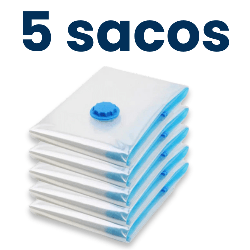Kits Sacos a Vácuo 60x40cm Para Roupas (5, 10 ou 15) - TOP Viagem