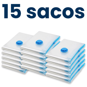 Kits Sacos a Vácuo 60x40cm Para Roupas (5, 10 ou 15) - TOP Viagem