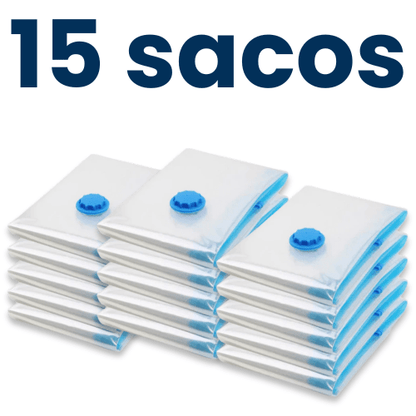 Kits Sacos a Vácuo 60x40cm Para Roupas (5, 10 ou 15) - TOP Viagem