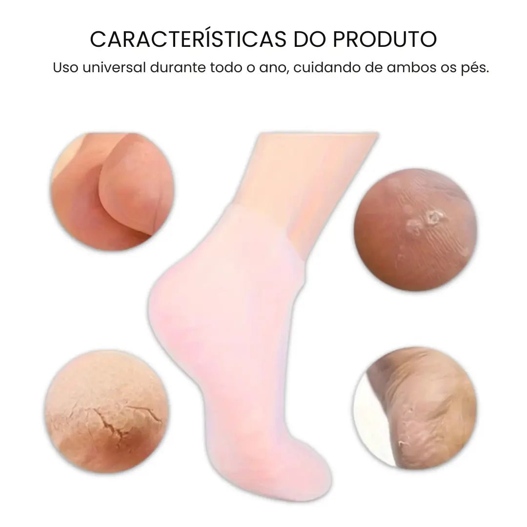 Meias de Silicone Hidratantes – Cuide dos Seus Pés em Qualquer Destino - TOP Viagem