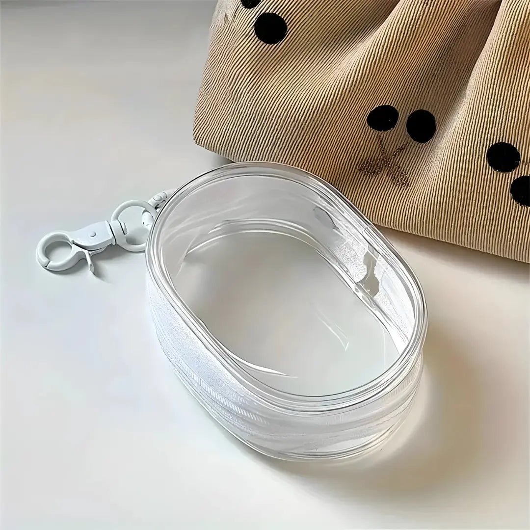 Mini Bolsa Transparente Portátil com Zíper - TOP Viagem