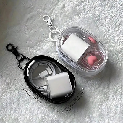 Mini Bolsa Transparente Portátil com Zíper - TOP Viagem