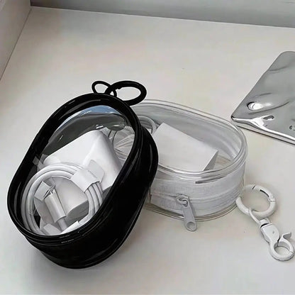 Mini Bolsa Transparente Portátil com Zíper - TOP Viagem