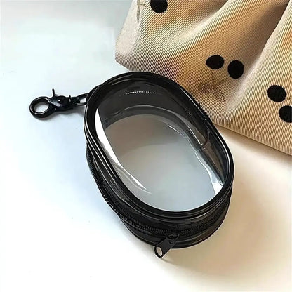 Mini Bolsa Transparente Portátil com Zíper - TOP Viagem
