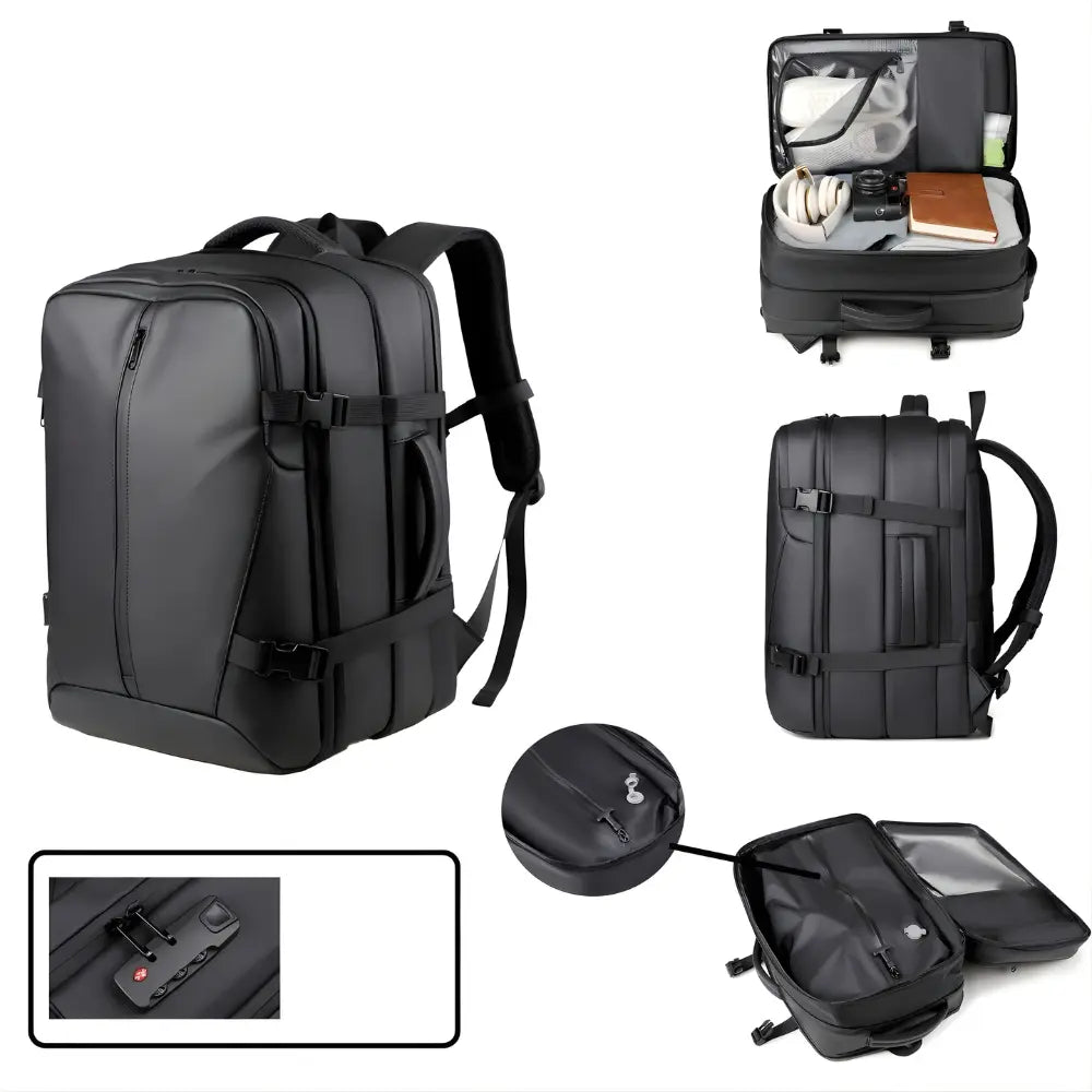 Mochila Executiva de Viagem a Vácuo – Compacta e Elegante - TOP Viagem